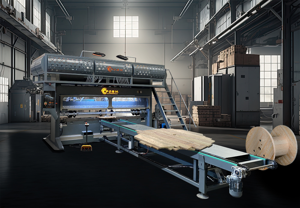 СТАНОК ДЛЯ ПРОИЗВОДСТВА И ЗАБИВКИ КАТУШКИ