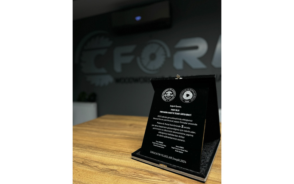 Form Makina has been honored with the Stars of Export Award once again this year!